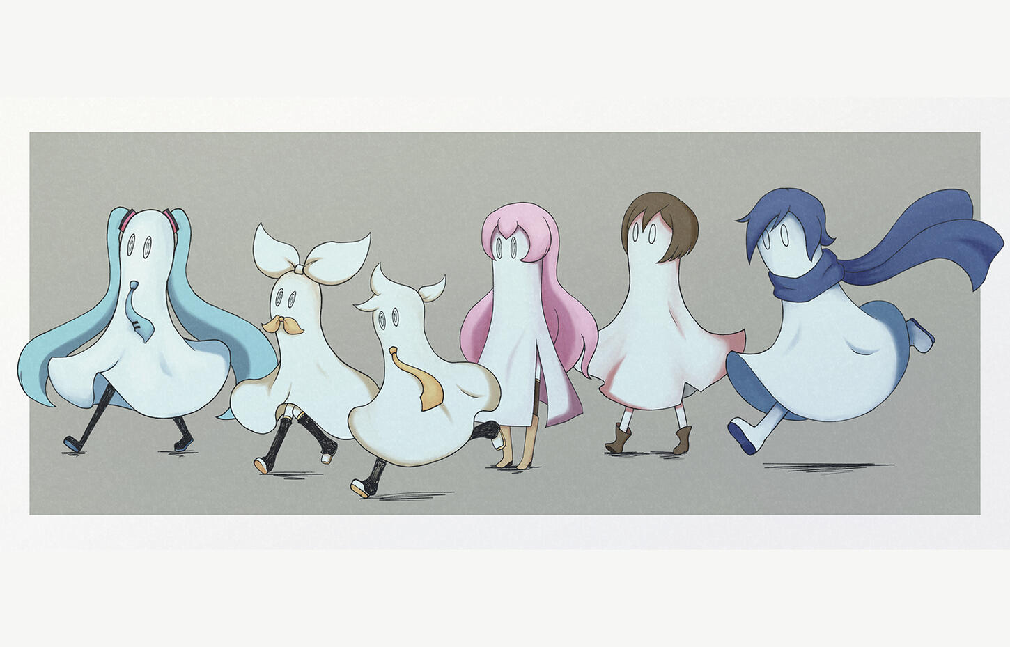 Piapro Characters Ghosts illustration | razzyberii