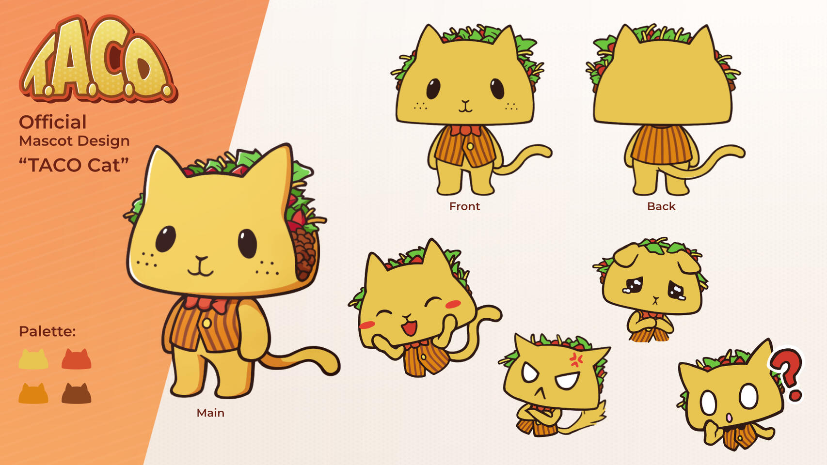 TACO Cat Mascot Character Sheet | razzyberii